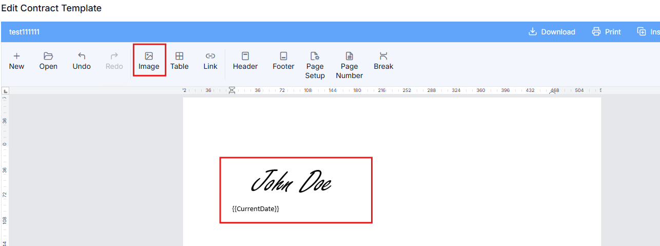 Word editor window